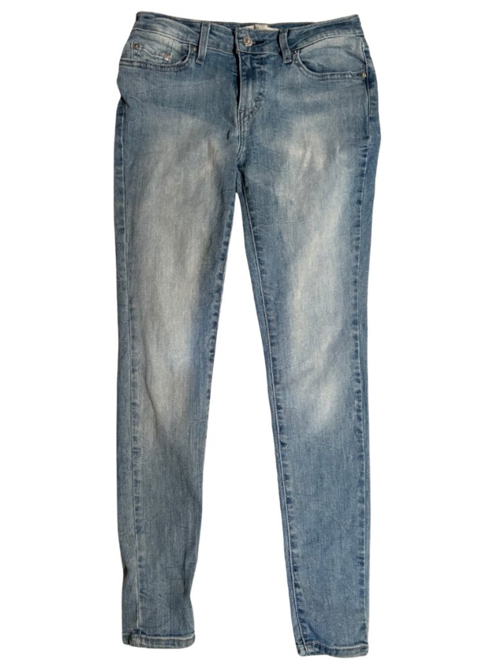 Levi’s 29x30 Legging Jeans Women Skinny Stretch Light Wash Denim Faded Casual - Picture 2 of 8